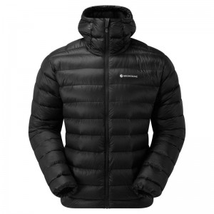 Montane Alpine 850 Lite Mit Kapuze Daunenjacken Herren Schwarz | BWF5256YG