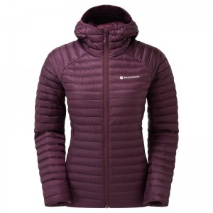 Montane Anti-Freeze Lite Mit Kapuze Daunenjacken Damen Lila | EME3567GF