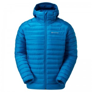 Montane Anti-Freeze Mit Kapuze Daunenjacken Herren Blau | BJI9841MI