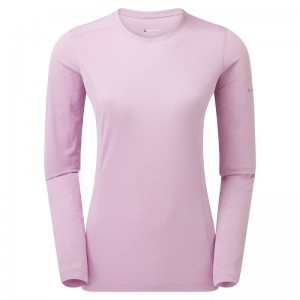 Montane Dart Lite Long Sleeve T-shirts Damen Grau Lila | AZV1553YC