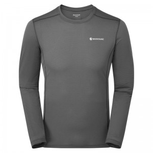 Montane Dart Lite Long Sleeve T-shirts Herren Dunkelgrau | RCE1929DX