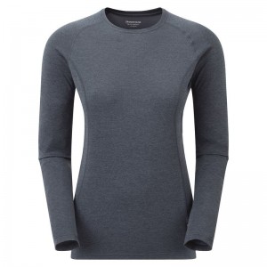 Montane Dart Long Sleeve T-shirts Damen Dunkelblau | DKX6514KG