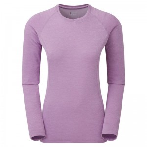 Montane Dart Long Sleeve T-shirts Damen Grau Lila | OEO9937PU