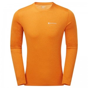 Montane Dart Long Sleeve T-shirts Herren Orange | AVR6541FE