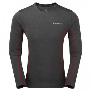 Montane Dart Long Sleeve T-shirts Herren Dunkelgrau | UHF1273UL