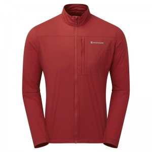 Montane Featherlite Windproof Jacken Herren Dunkelrot | SGH7787AY