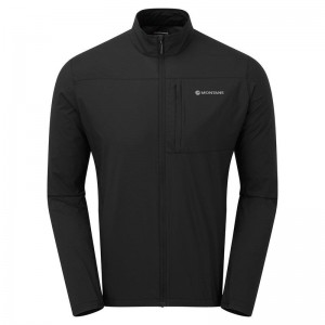 Montane Featherlite Windproof Jacken Herren Schwarz | BEU8759BB