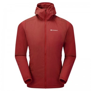 Montane Fireball Nano Mit Kapuze Jacken Herren Dunkelrot | DTF9650TS