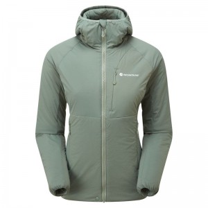 Montane Fireball Softshell Jacke Damen Grau Grün | XDN1172II