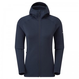 Montane Fury Mit Kapuze Fleecejacken Damen Dunkelblau | HHX2634UR