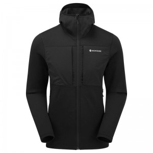 Montane Fury XT Mit Kapuze Fleecejacken Herren Schwarz | BXH911KK