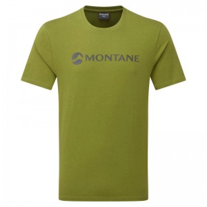 Montane Mono Logo T-shirts Herren Grün | LQO1966LS