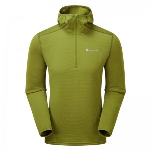 Montane Protium Lite Mit Kapuze Pull On Fleece Herren Grün | FSS546RV