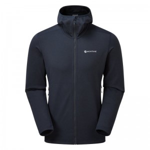 Montane Protium Mit Kapuze Fleecejacken Herren Dunkelblau | SIG4627SG