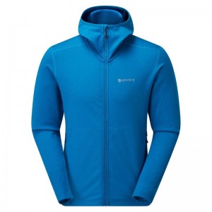 Montane Protium Mit Kapuze Fleecejacken Herren Blau | NGJ9842NB