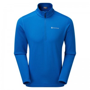 Montane Protium Pull On Fleece Herren Blau | CZP6244EG