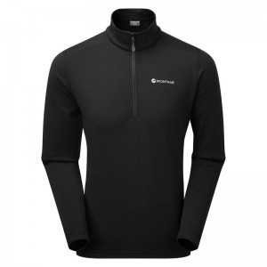 Montane Protium Pull On Fleece Herren Schwarz | ZUC8294QW