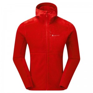 Montane Protium XPD Mit Kapuze Fleecejacken Herren Rot | UDA6713PY