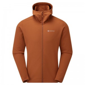 Montane Protium XT Mit Kapuze Fleecejacken Herren Dunkelorange | KRB8087JY