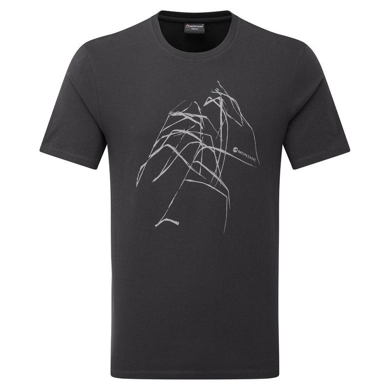 Montane Abstract Mountain T-shirts Herren Grau | IDT2840RY