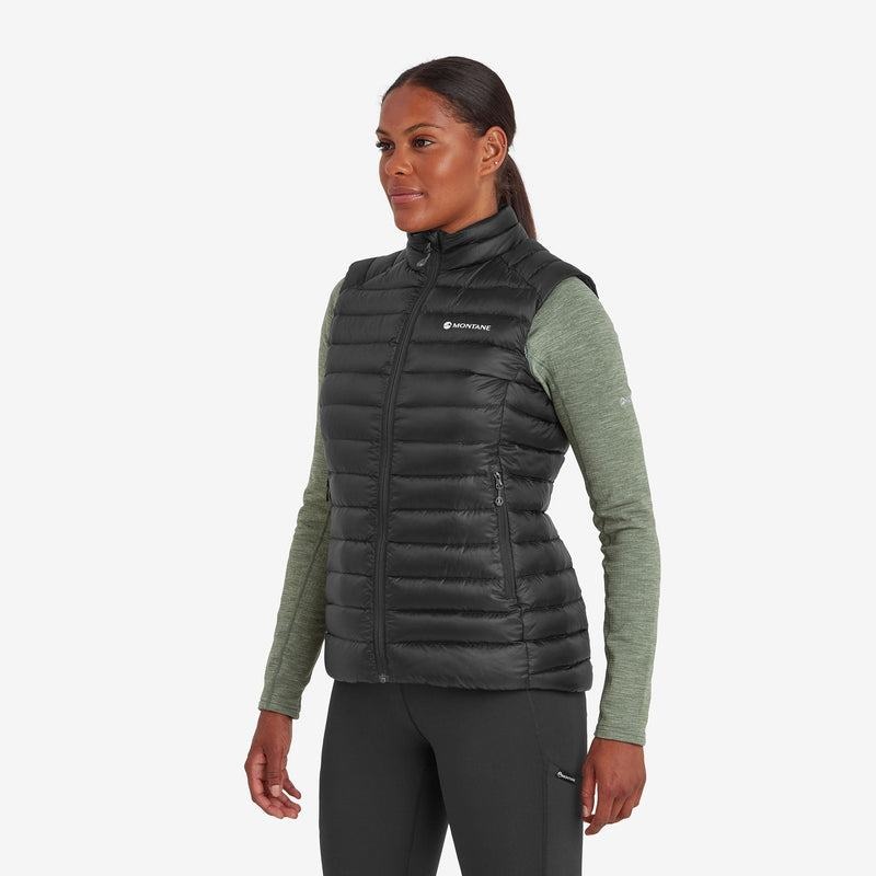 Montane Anti-Freeze Down Weste Damen Schwarz | BQC874KI