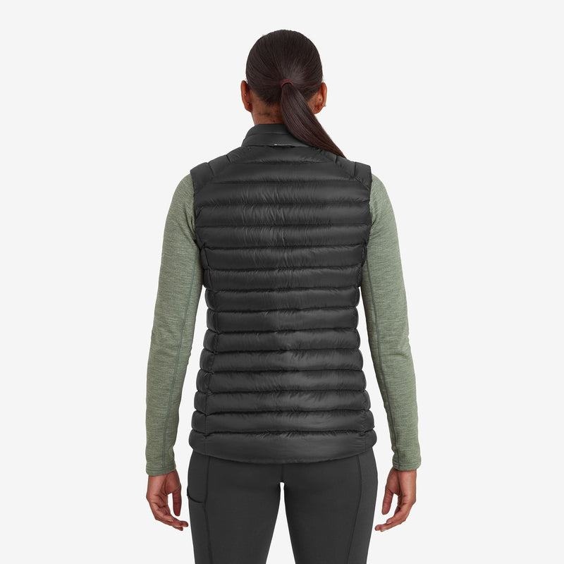 Montane Anti-Freeze Down Weste Damen Schwarz | BQC874KI