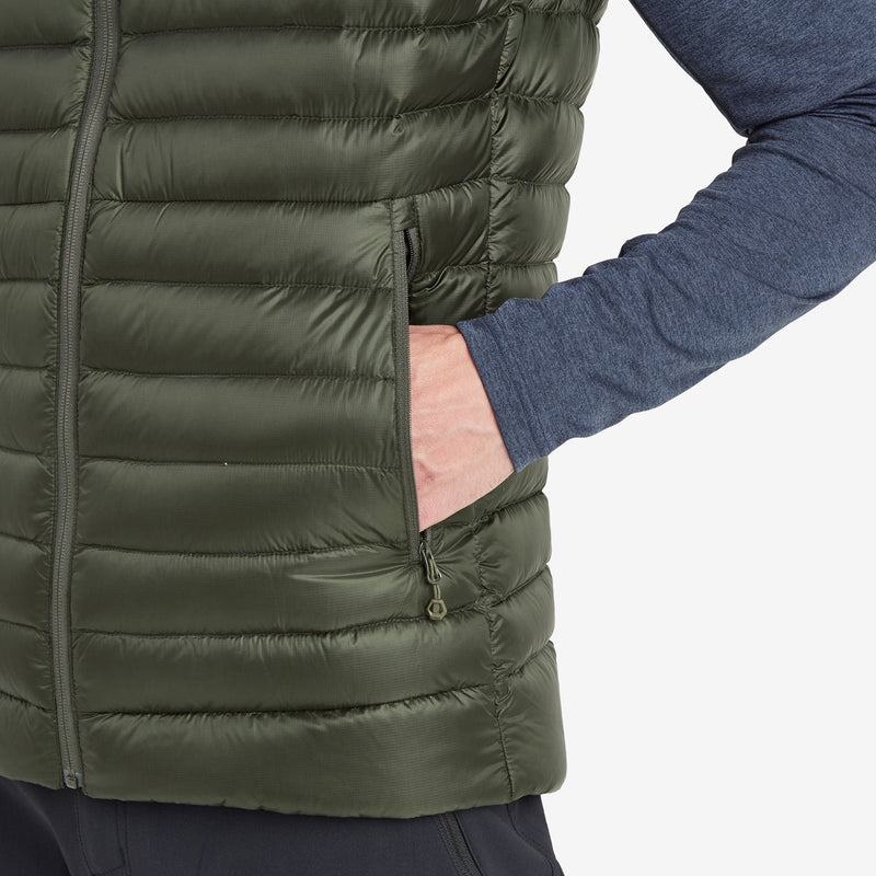 Montane Anti-Freeze Down Weste Herren Dunkelgrün | QEO4344OE