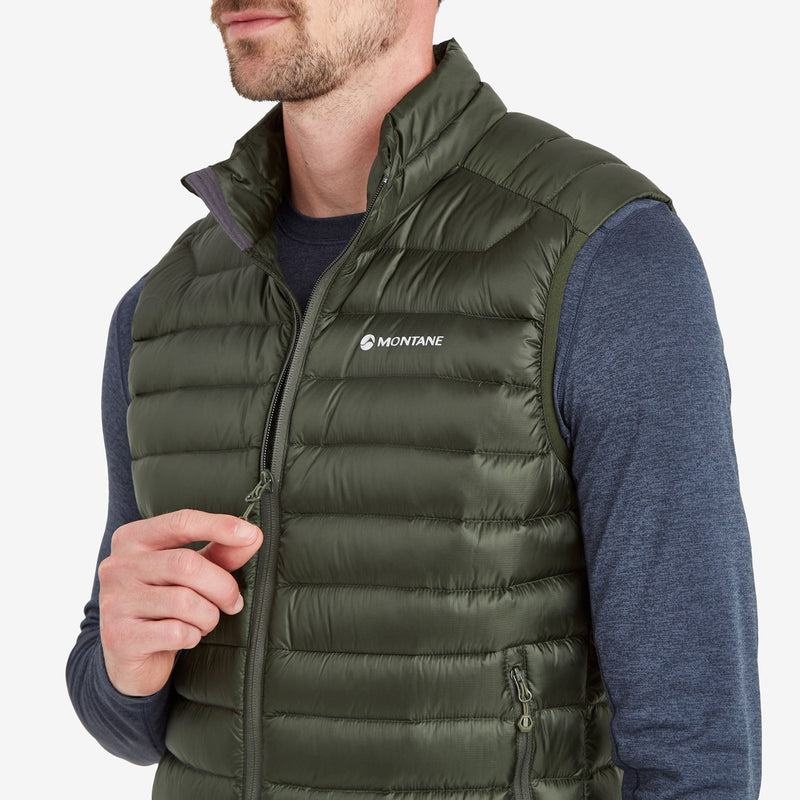 Montane Anti-Freeze Down Weste Herren Dunkelgrün | QEO4344OE