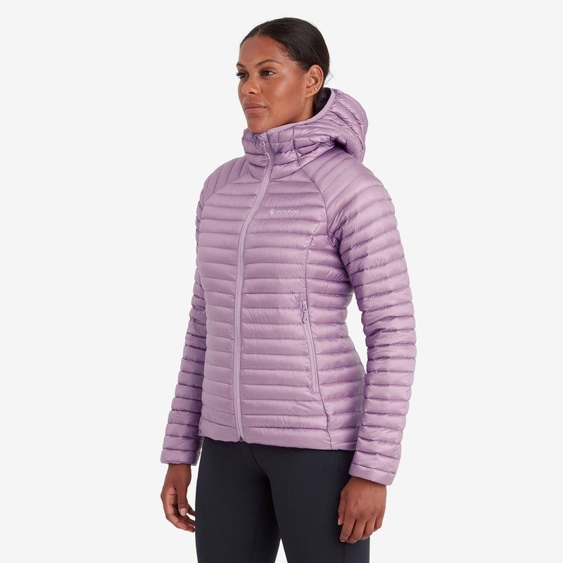 Montane Anti-Freeze Lite Mit Kapuze Daunenjacken Damen Grau Lila | MJJ22100LM