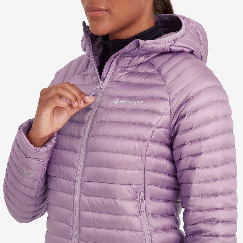 Montane Anti-Freeze Lite Mit Kapuze Daunenjacken Damen Grau Lila | MJJ22100LM