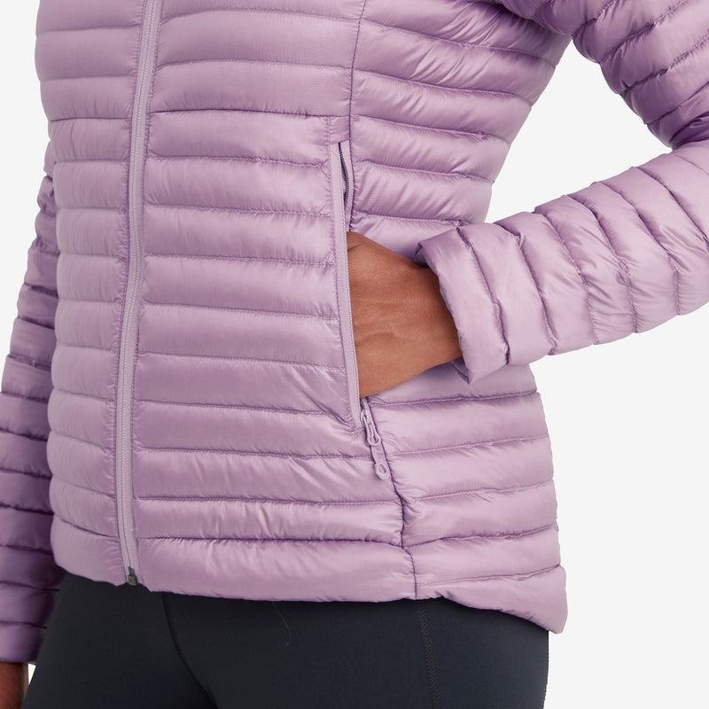 Montane Anti-Freeze Lite Mit Kapuze Daunenjacken Damen Grau Lila | MJJ22100LM