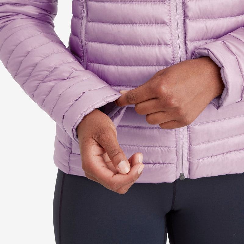 Montane Anti-Freeze Lite Mit Kapuze Daunenjacken Damen Grau Lila | MJJ22100LM