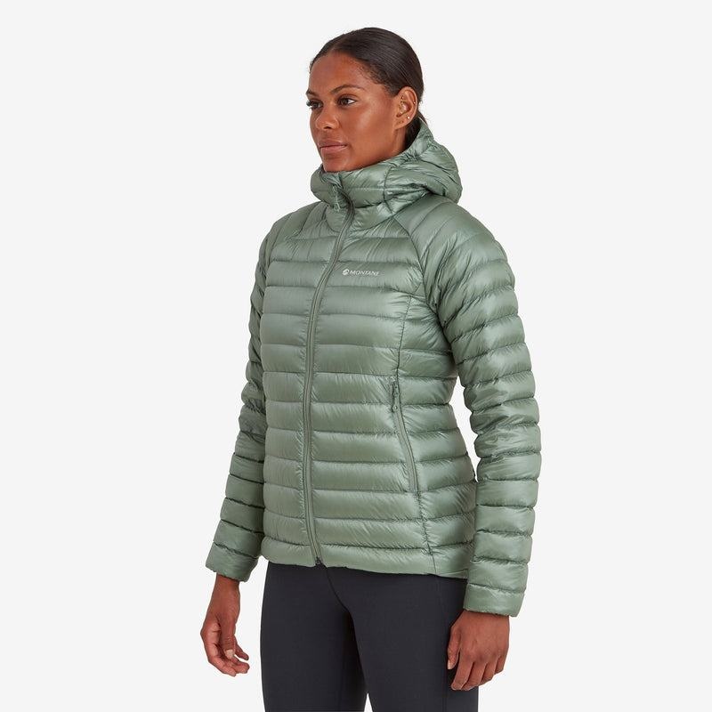 Montane Anti-Freeze Mit Kapuze Daunenjacken Damen Grau Grün | WVH232QO