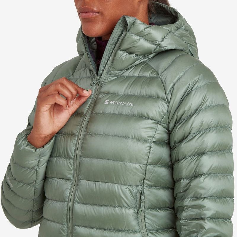 Montane Anti-Freeze Mit Kapuze Daunenjacken Damen Grau Grün | WVH232QO