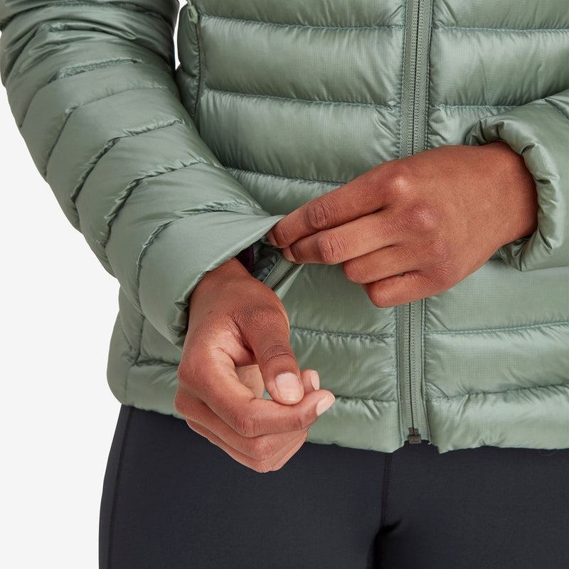 Montane Anti-Freeze Mit Kapuze Daunenjacken Damen Grau Grün | WVH232QO