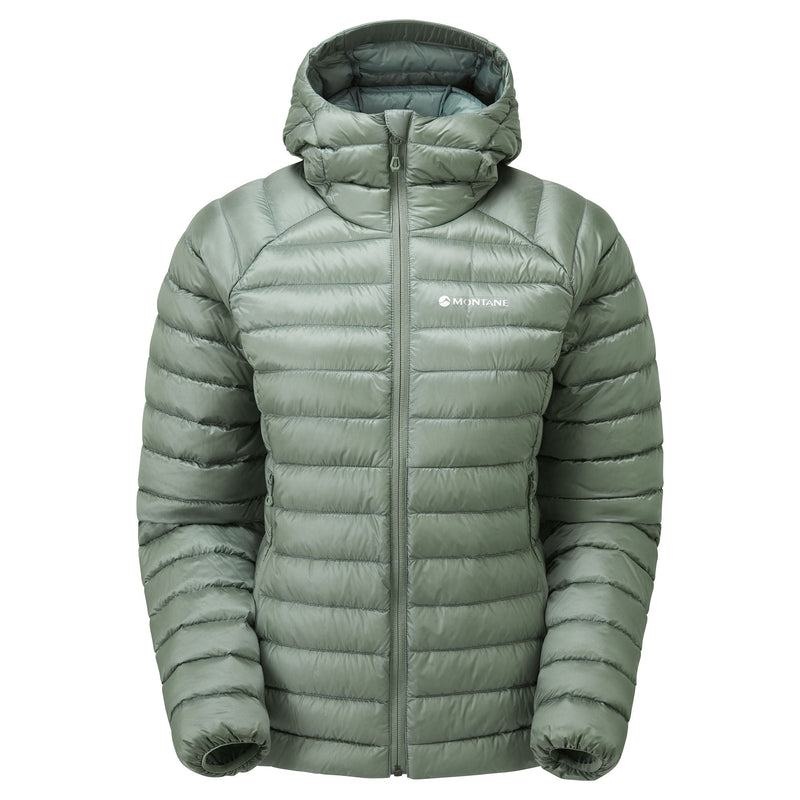 Montane Anti-Freeze Mit Kapuze Daunenjacken Damen Grau Grün | WVH232QO