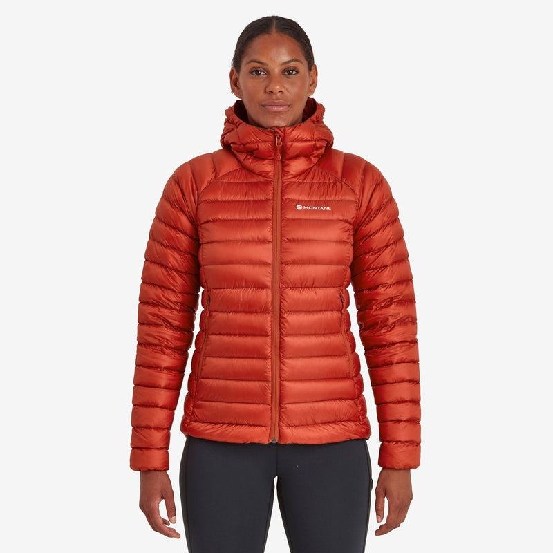 Montane Anti-Freeze Mit Kapuze Daunenjacken Damen Orange Rot | WUC825ZD