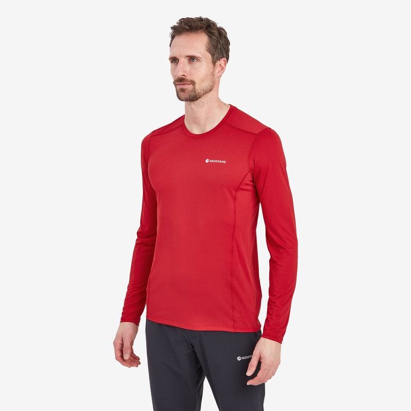 Montane Dart Lite Long Sleeve T-shirts Herren Dunkelrot | XOH5890UE