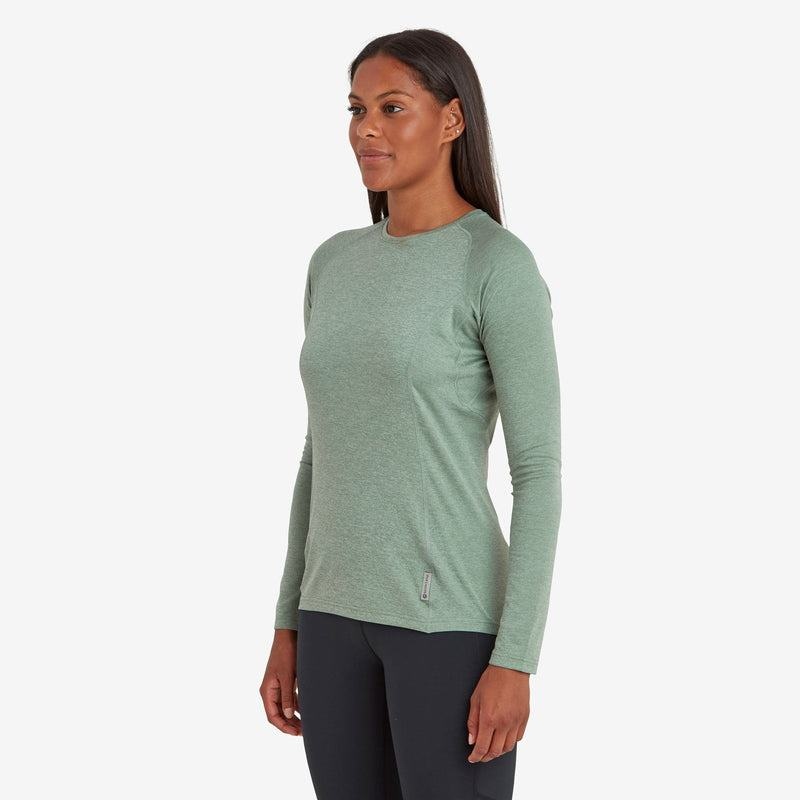 Montane Dart Long Sleeve T-shirts Damen Grau Grün | TNS8811RU