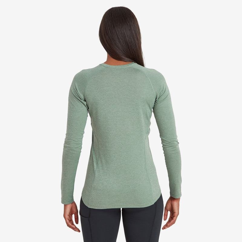 Montane Dart Long Sleeve T-shirts Damen Grau Grün | TNS8811RU