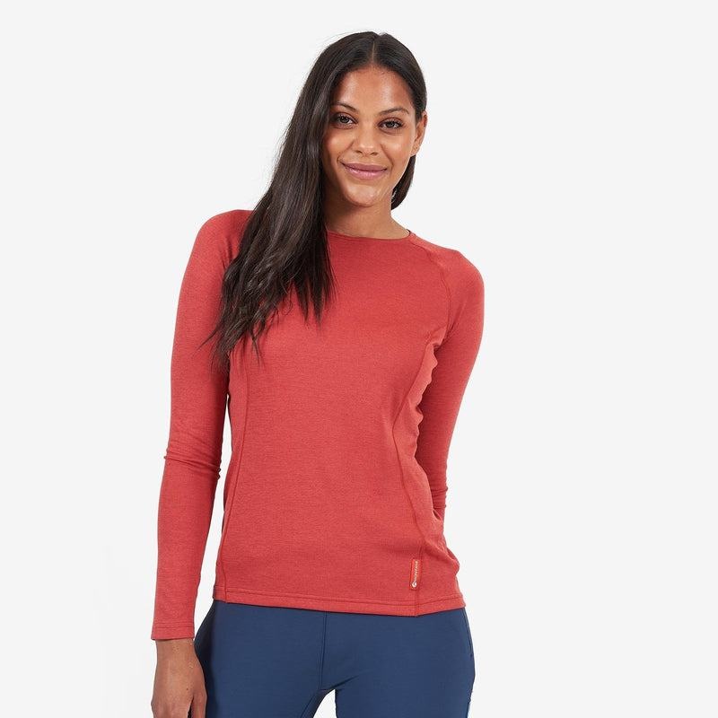 Montane Dart Long Sleeve T-shirts Damen Orange Rot | SZG1515YS