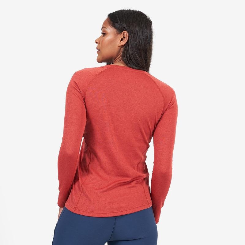 Montane Dart Long Sleeve T-shirts Damen Orange Rot | SZG1515YS