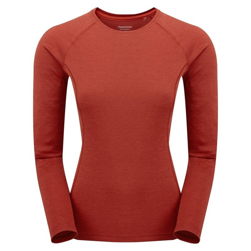 Montane Dart Long Sleeve T-shirts Damen Orange Rot | SZG1515YS