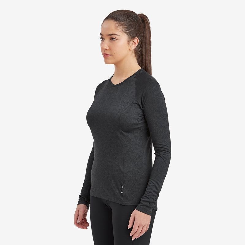 Montane Dart Long Sleeve T-shirts Damen Schwarz | XKJ8313QY