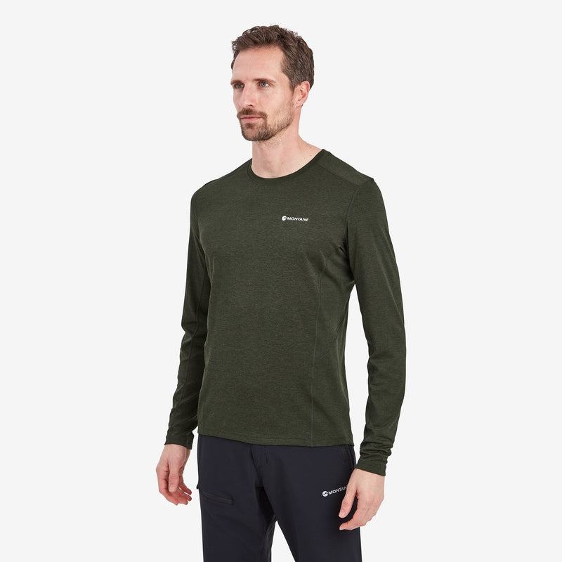 Montane Dart Long Sleeve T-shirts Herren Dunkelgrün | RNN248TL