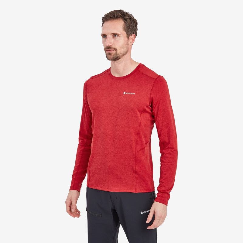 Montane Dart Long Sleeve T-shirts Herren Dunkelrot | CPT6839RF