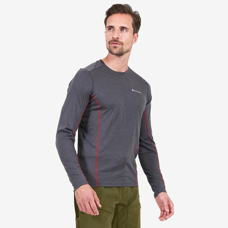 Montane Dart Long Sleeve T-shirts Herren Dunkelgrau | UHF1273UL