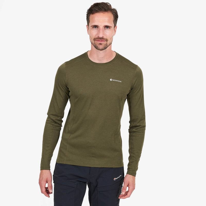 Montane Dart Long Sleeve T-shirts Herren Dunkelgrün | TSJ2541XC