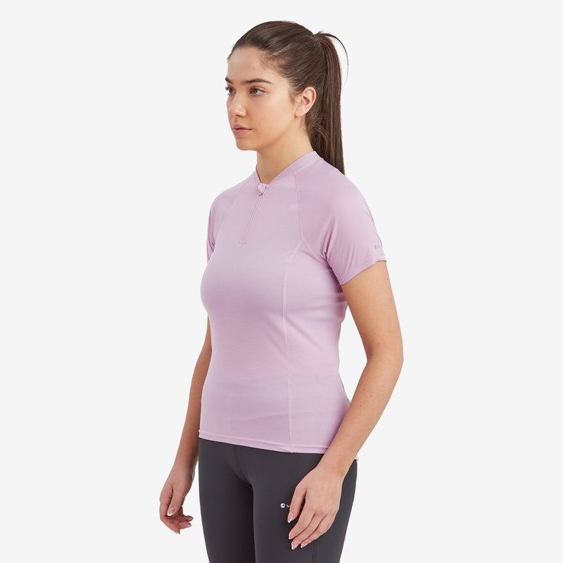 Montane Dart Nano Zip T-shirts Damen Grau Lila | NPU831WF