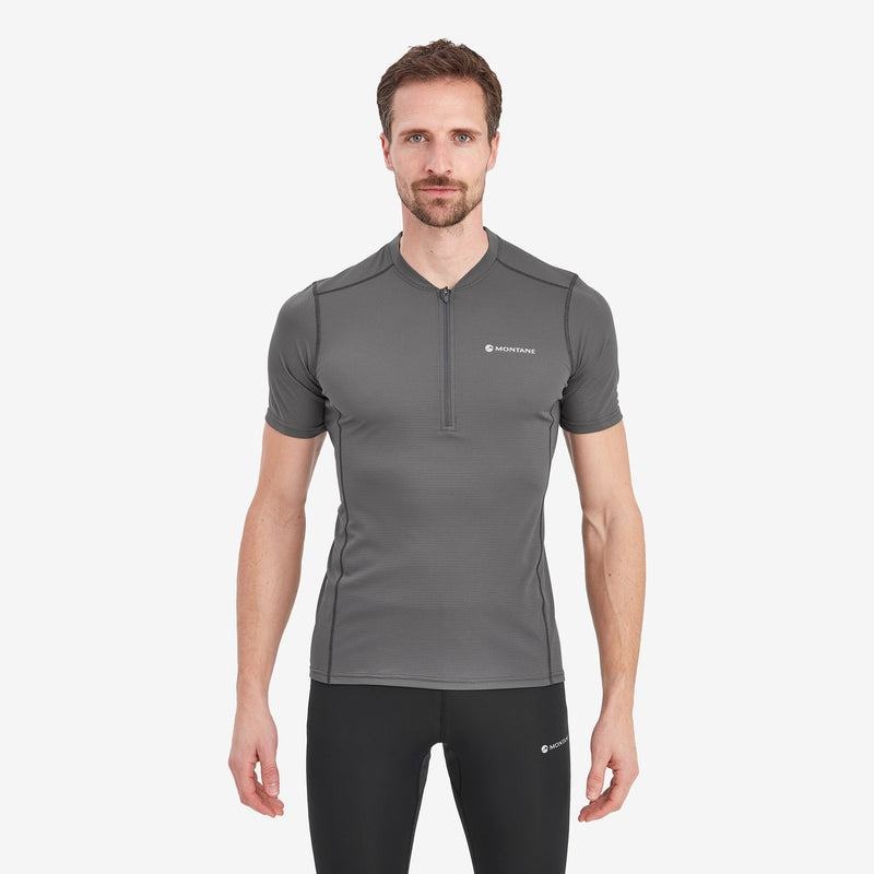 Montane Dart Nano Zip T-shirts Herren Dunkelgrau | XQB8780DM